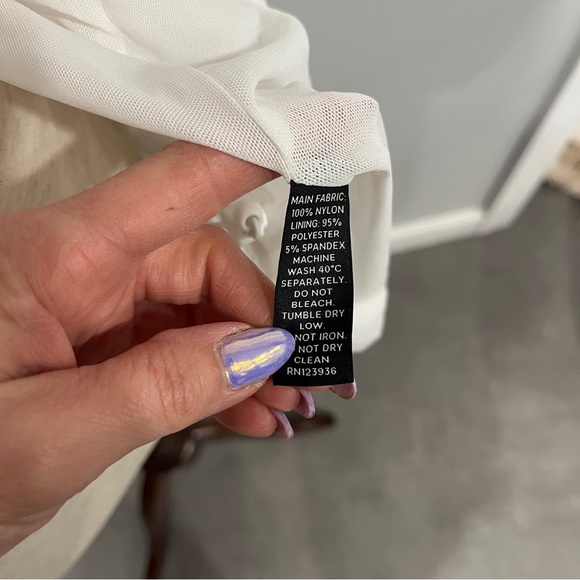 Peach White Activewear Mitsu‎ Jacket with Hood and Lightweight Design Small - Picture 4 of 10